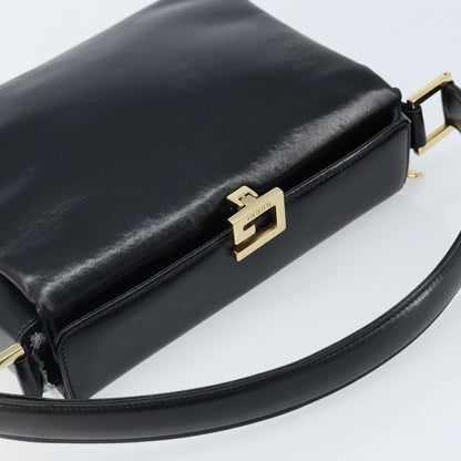Gucci Vintage Convertible Box Crossbody Bag Leather, BLACK, LEATHER, Handbag