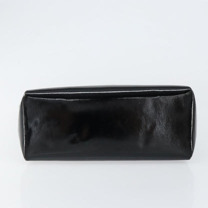 Gucci Vintage Handbag Enamel, BLACK, PATENT_LEATHER, Handbag