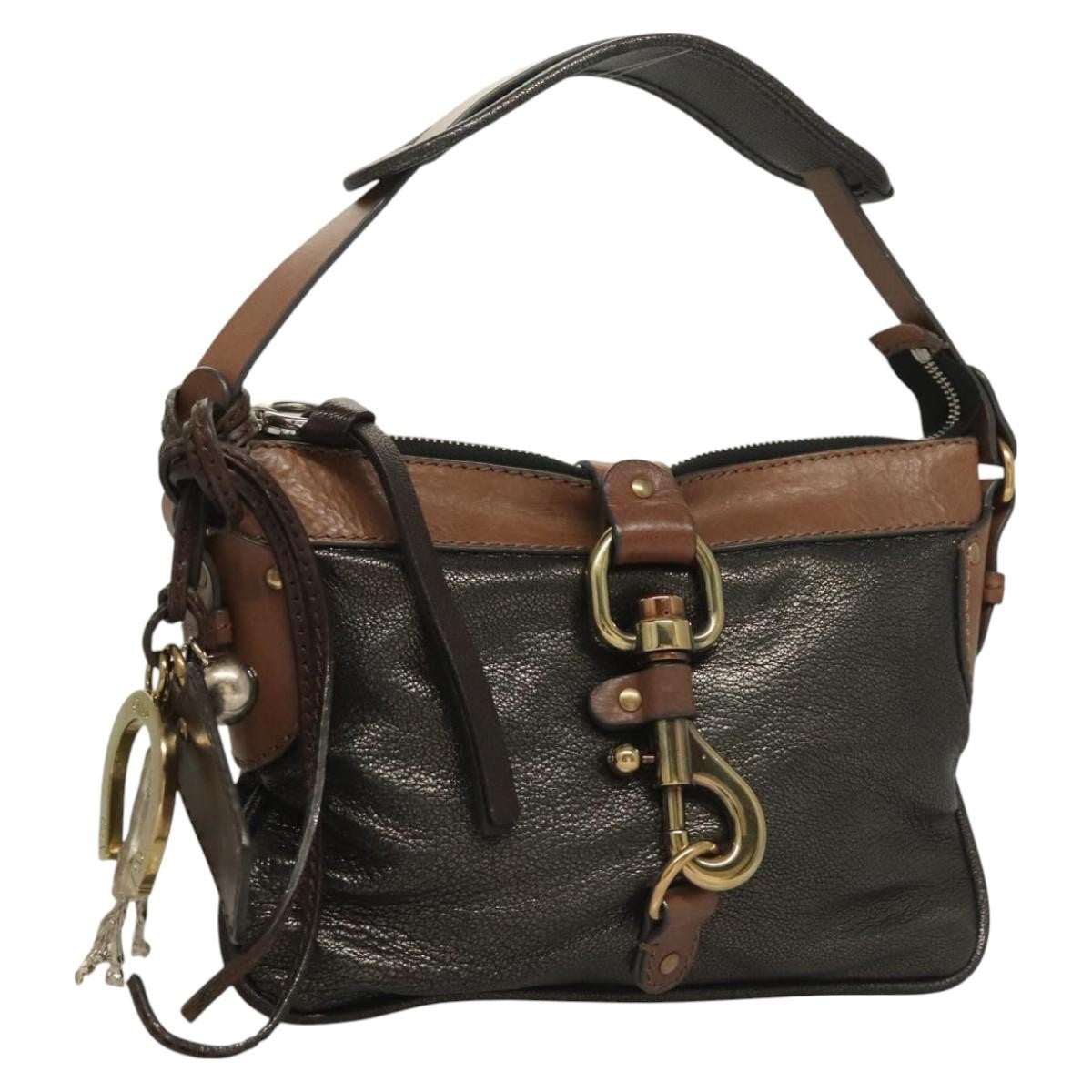 Chloe Kerala Equipped Satchel Leather, BLACK, LEATHER, Handbag