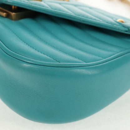 Louis Vuitton New Wave Chain Bag Quilted Leather, Blue, Leather, Shoulder Bag