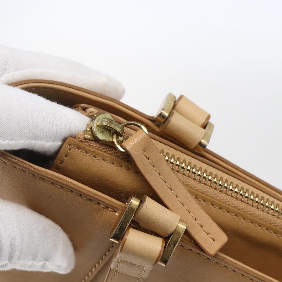 Burberry Vintage Handbag Leather, BEIGE, LEATHER, Handbag