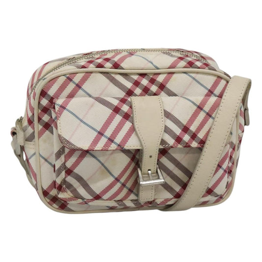 Burberry Nova Check Blue Label Nylon, RED, NYLON, Shoulder bag