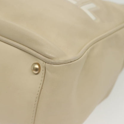 Chanel Camellia Tote Leather, BEIGE, LEATHER, Tote bag