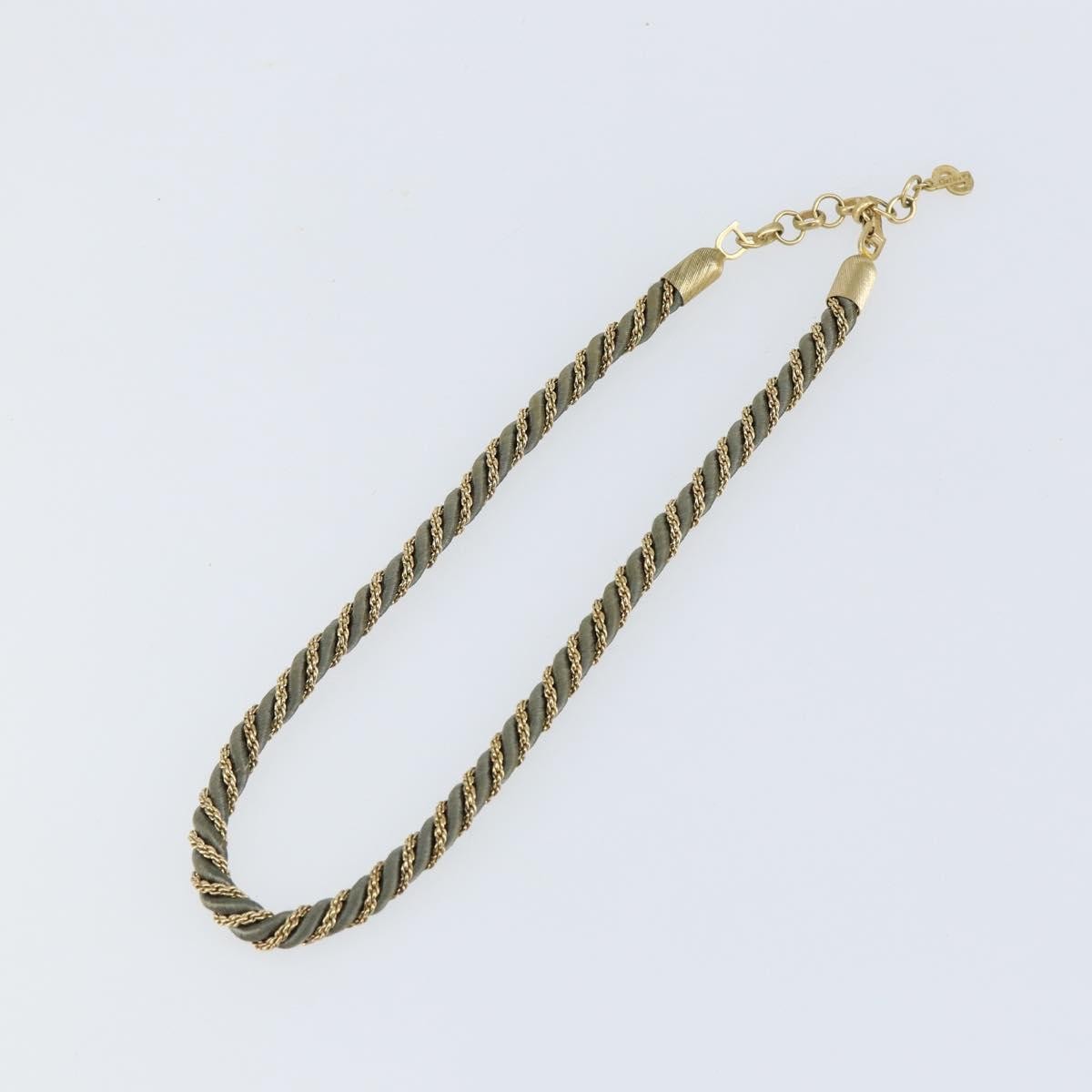 Christian Dior CD Logo necklace Metal, GRAY, METAL, Necklace
