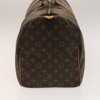 Louis Vuitton Keepall Bag Monogram Canvas, BROWN, CANVAS, Travel bag