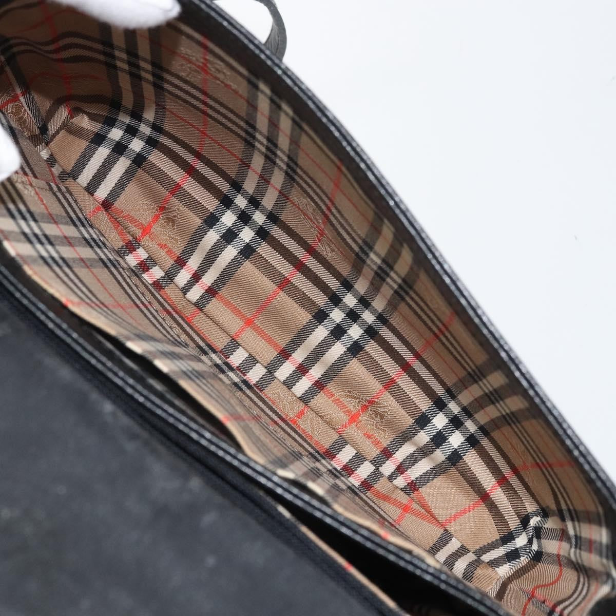 Burberry Flap Shoulder Bag Leather, BLACK, LEATHER, Shoulder bag