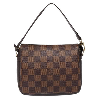 Louis Vuitton Trousse Make Up Bag Damier, BROWN, CANVAS, Clutche & pouche