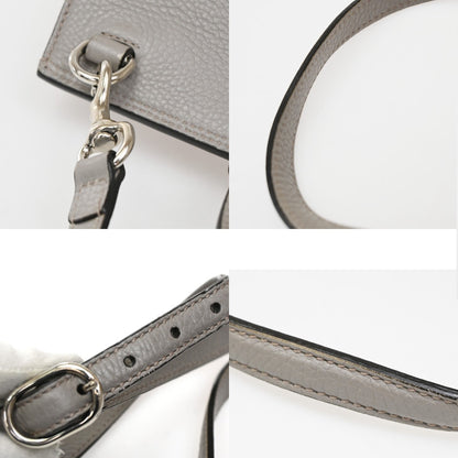 Gucci Bamboo Daily Top Handle Bag Leather, Gray, Leather, Shoulder Bag