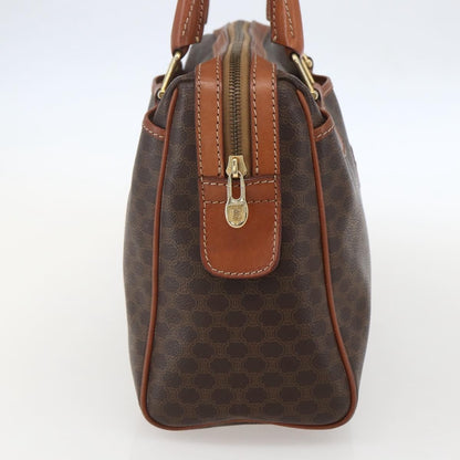 Celine Macadam Handbag Macadam with leather, BROWN, PVC, Handbag