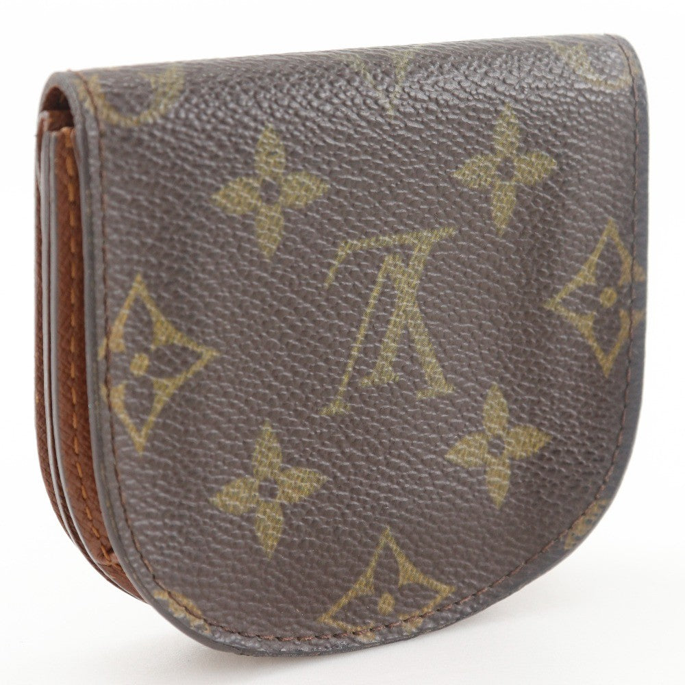 Louis Vuitton Porte Monnaie Gousset Canvas, BROWN, CANVAS, Wallets