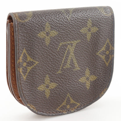 Louis Vuitton Porte Monnaie Gousset Canvas, BROWN, CANVAS, Wallets