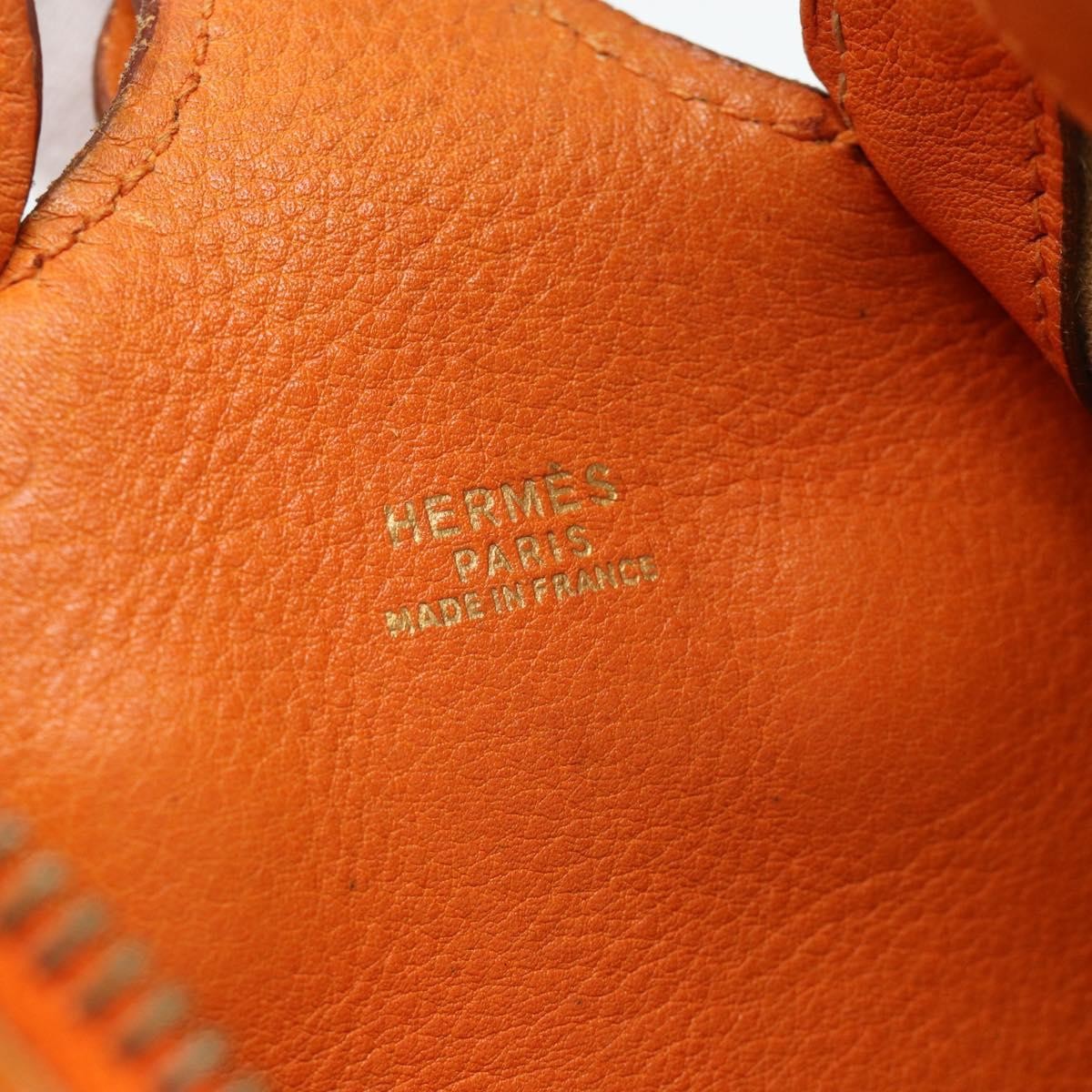 Hermes Sac Doremi Bag Leather, Orange, Leather, Shoulder Bag