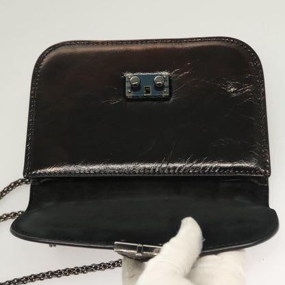 Valentino Garavani Glam Lock Shoulder Bag Leather, BROWN, LEATHER, Shoulder bag