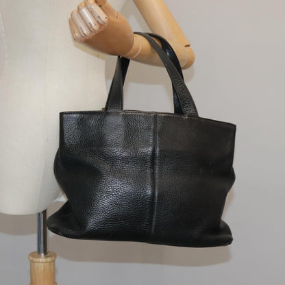 Burberry Vintage Handbag Leather, BLACK, LEATHER, Handbag