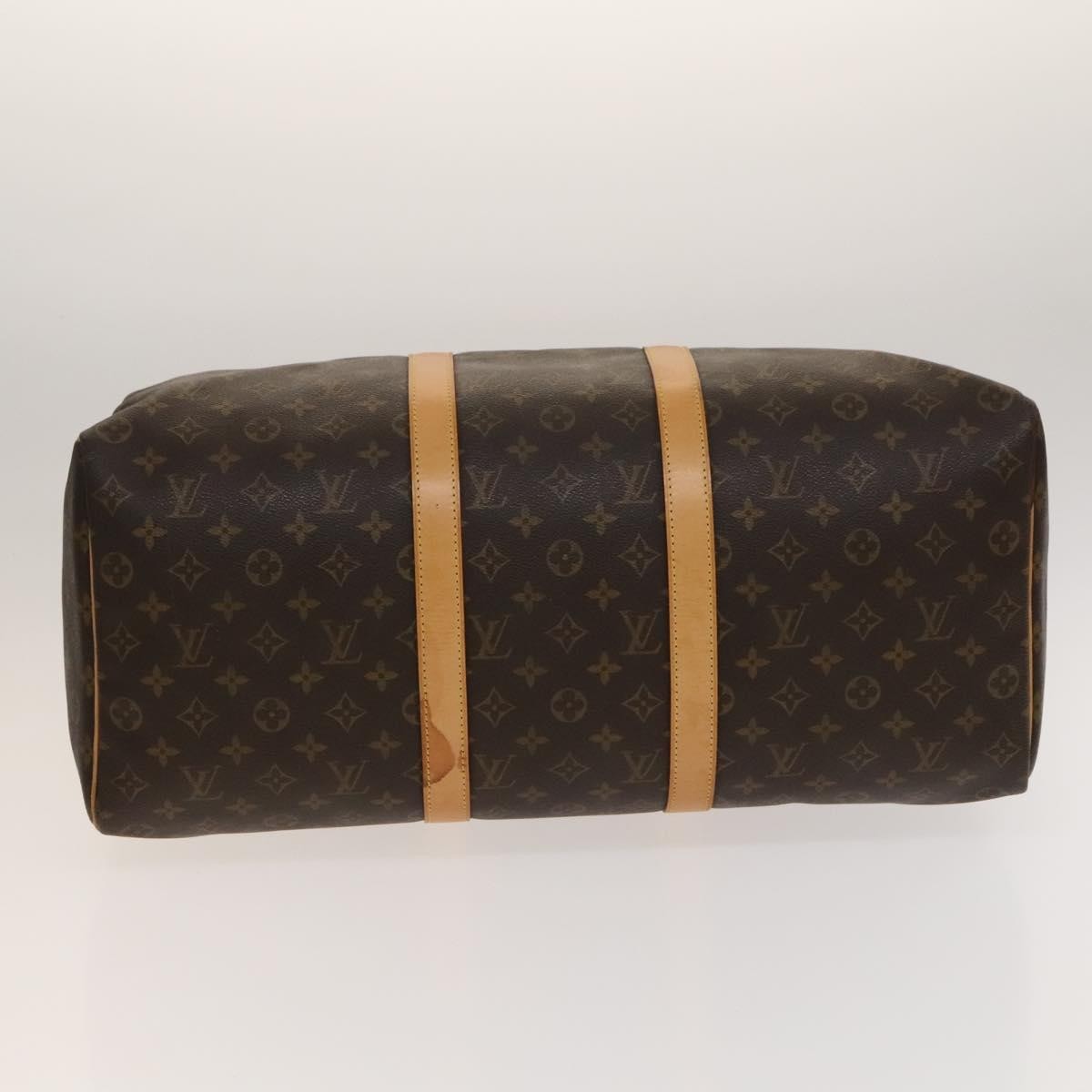 Louis Vuitton Keepall Bag Monogram Canvas, BROWN, CANVAS, Travel bag