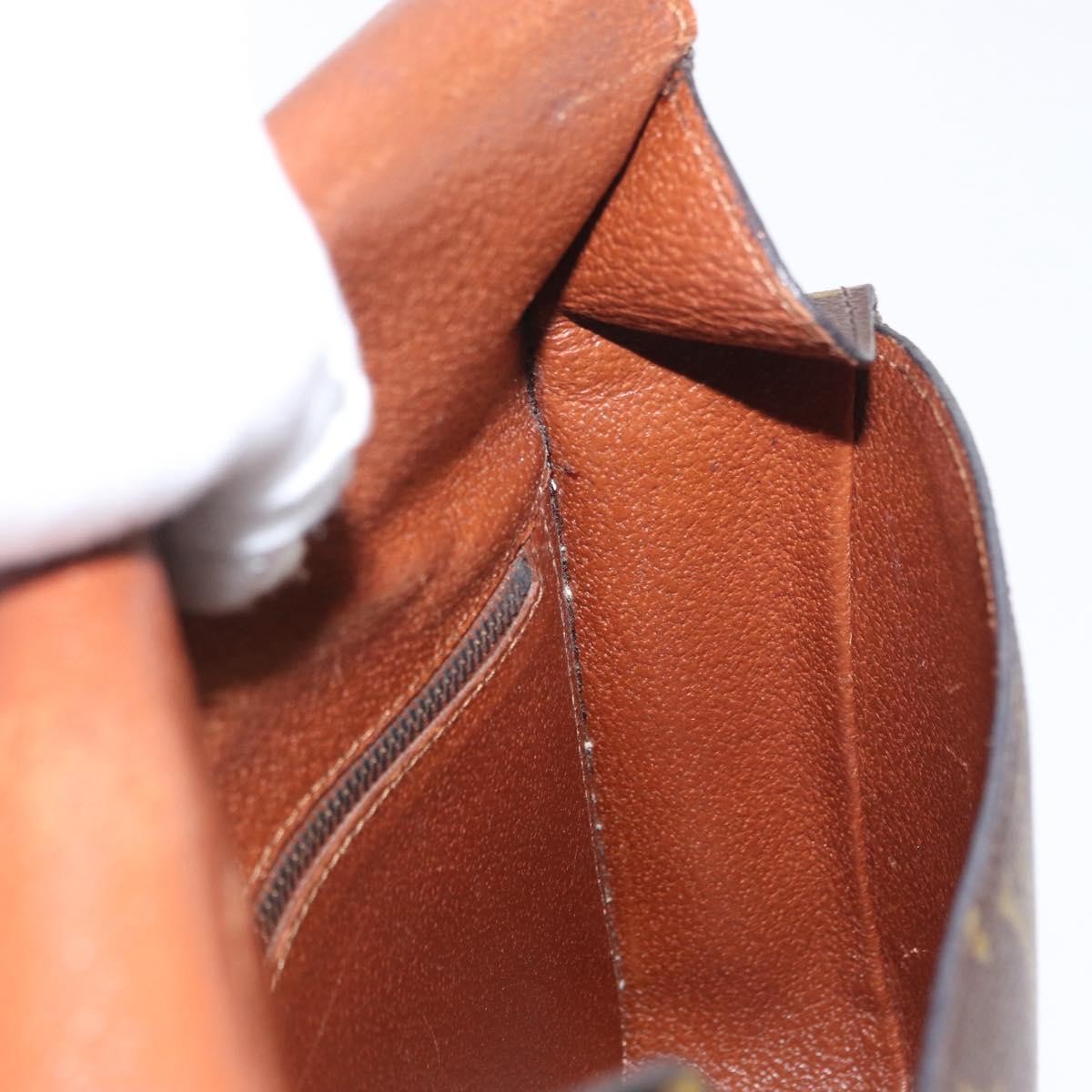 Louis Vuitton Saint Cloud Handbag Monogram Canvas, BROWN, CANVAS, Shoulder bag
