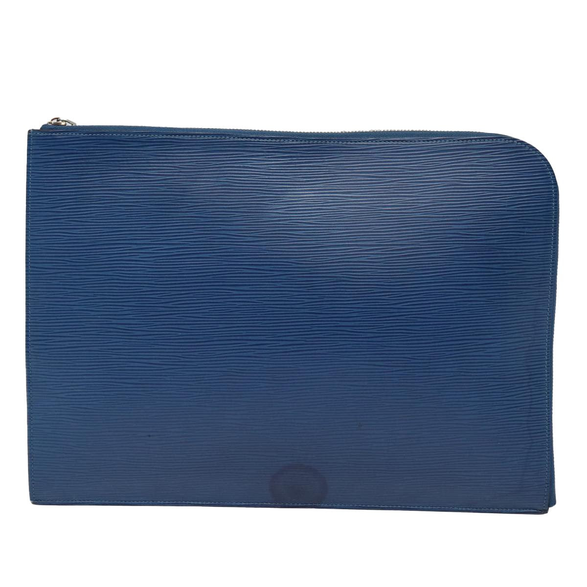 Louis Vuitton Pochette Jour Epi Leather, BLUE, LEATHER, Clutche & pouche