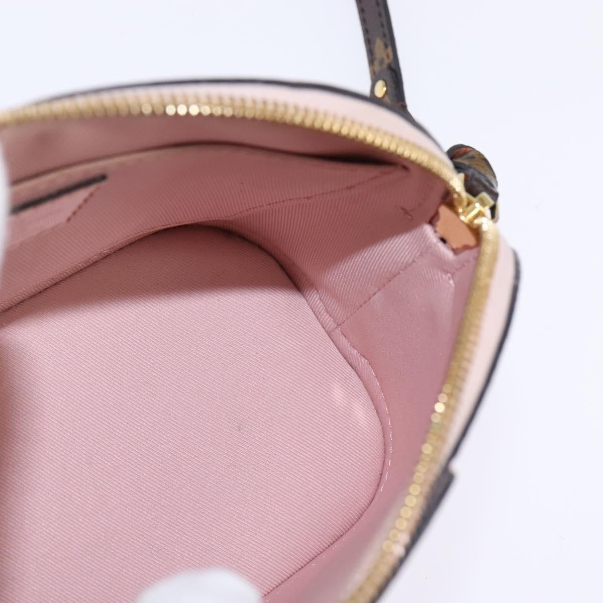 Louis Vuitton Alma Chain Handbag Vernis with Monogram Canvas, PINK, PATENT_LEATHER, Shoulder bag