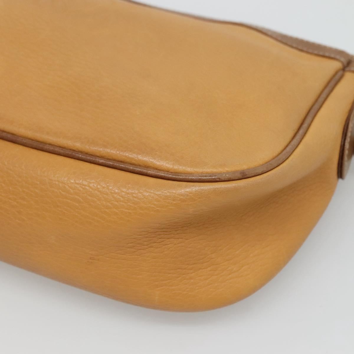 Loewe Anagram Shoulder Bag Leather, YELLOW, LEATHER, Shoulder bag