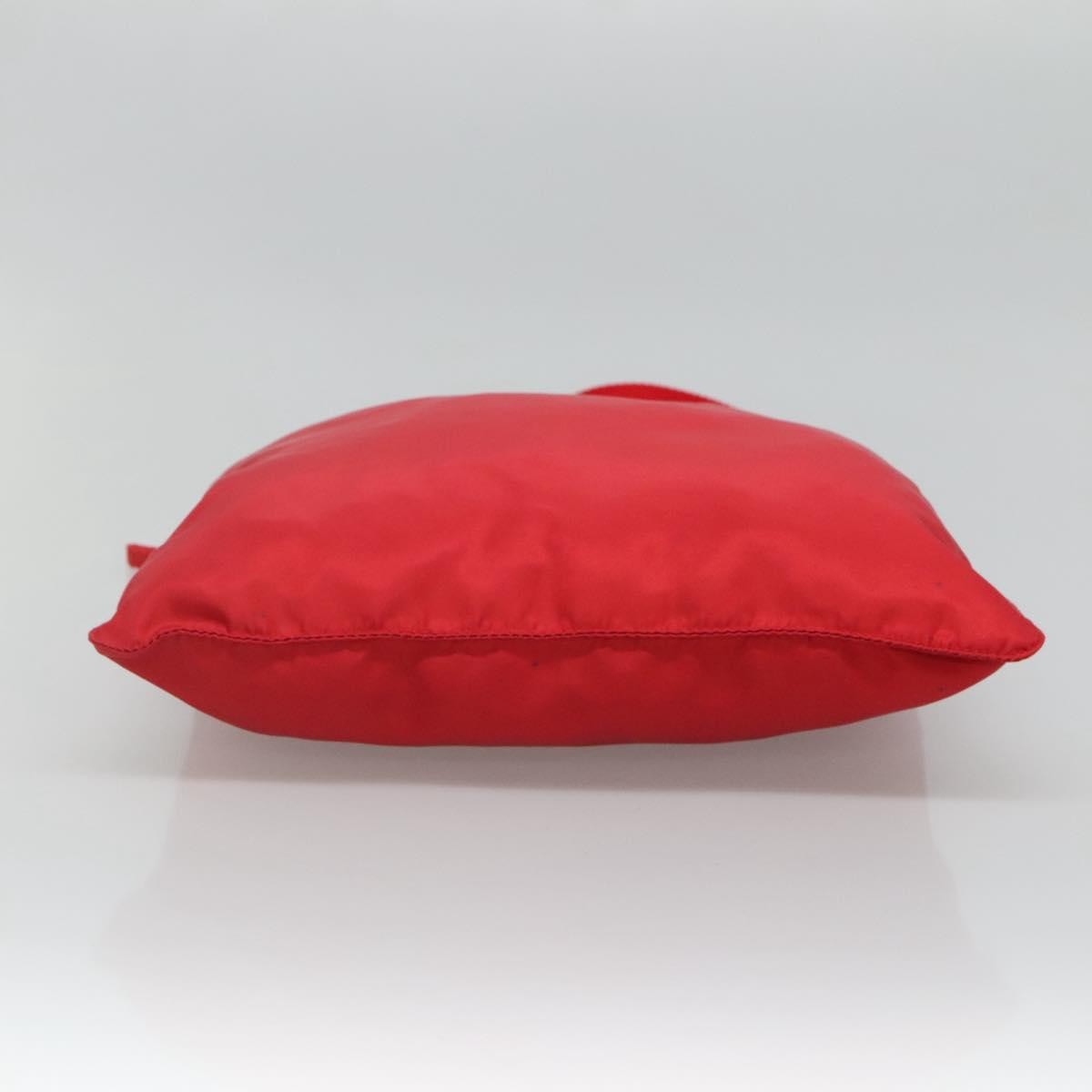 Prada Zip Top Messenger Bag Tessuto, RED, NYLON, Shoulder bag