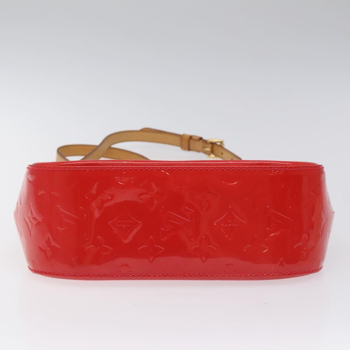 Louis Vuitton Bellflower Handbag Monogram Vernis, RED, PATENT_LEATHER, Shoulder bag