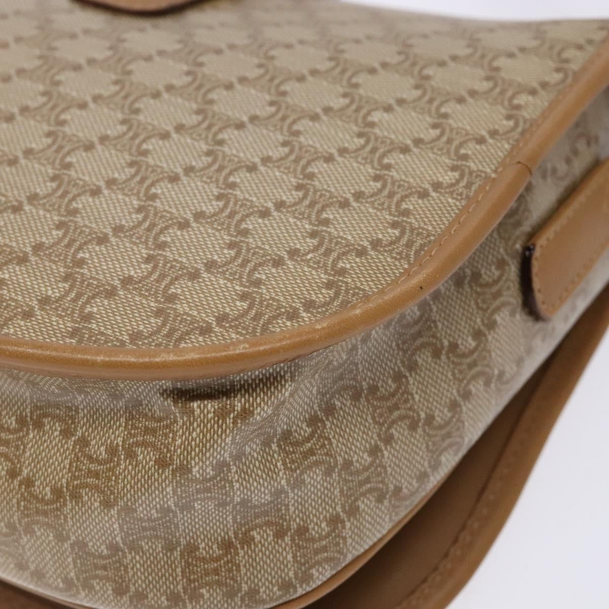 Celine Vintage Triomphe Shoulder Bag Canvas, BEIGE, CANVAS, Shoulder bag