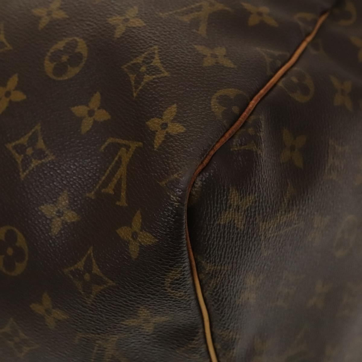 Louis Vuitton Keepall Bag Monogram Canvas, BROWN, CANVAS, Travel bag