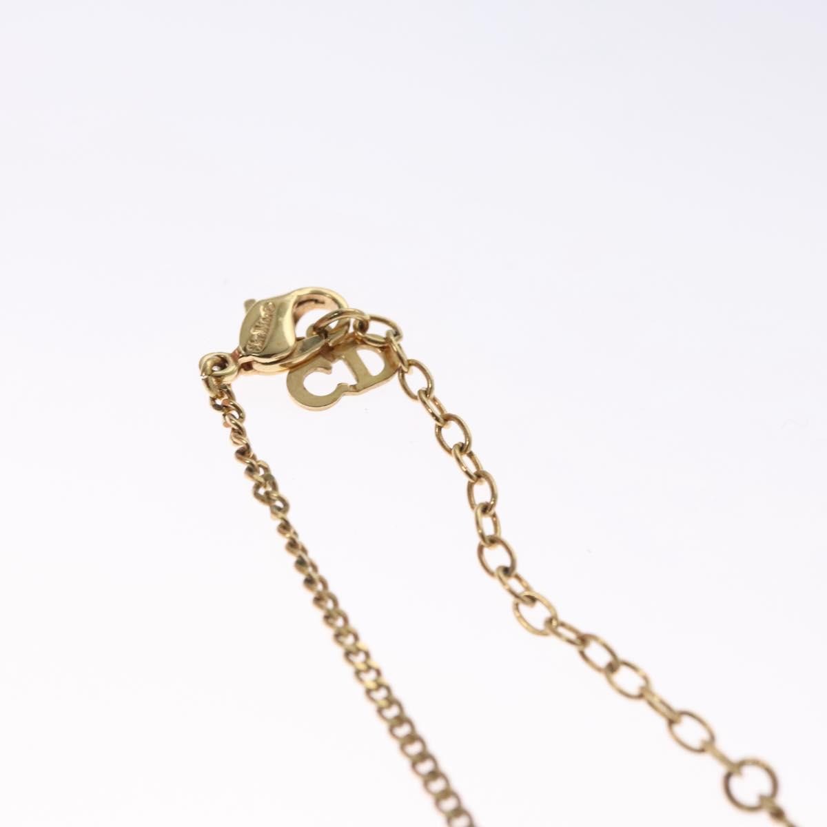 Christian Dior CD Pendant Necklace Metal, GOLD, METAL, Necklace