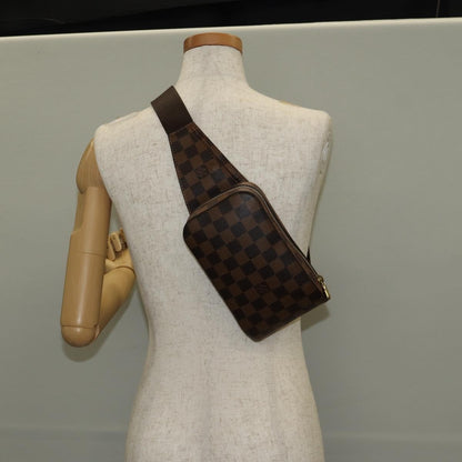 Louis Vuitton Geronimos Waist Bag Damier, BROWN, CANVAS, Travel bag