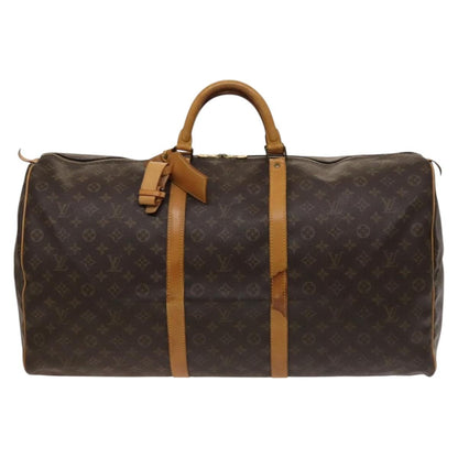 Louis Vuitton Keepall Bag Monogram Canvas, BROWN, CANVAS, Travel bag