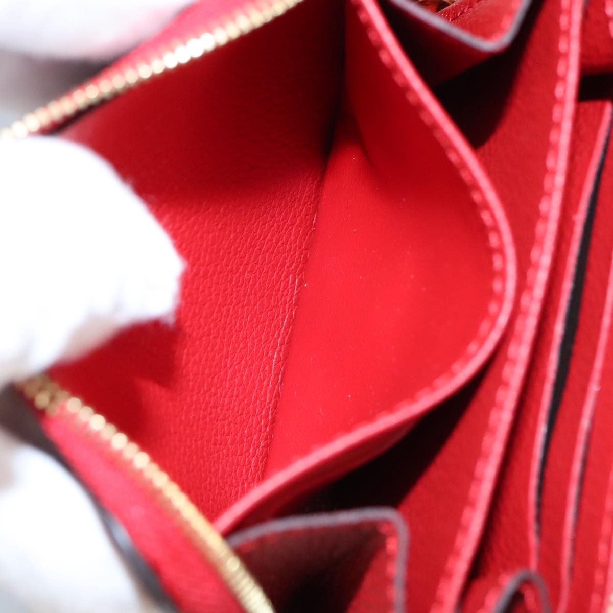 Louis Vuitton Porte-Monnaie Zippy Wallet monogramme empreinte, BROWN, LEATHER, Wallets