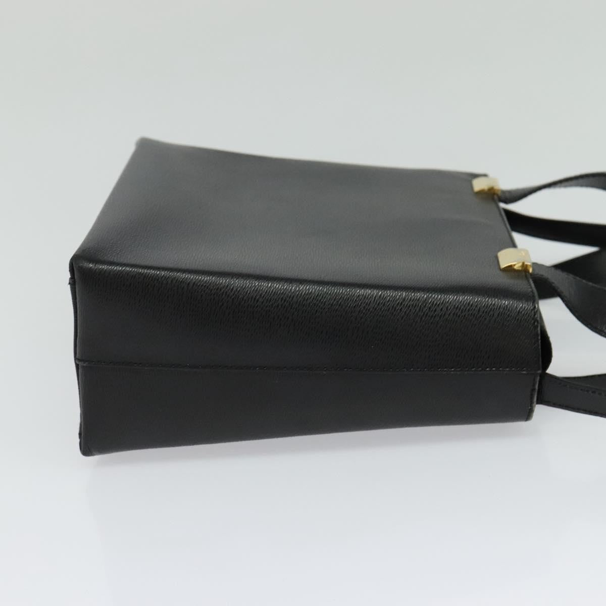 Salvatore Ferragamo Vintage Handbag Leather, BLACK, LEATHER, Handbag