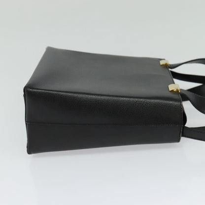 Salvatore Ferragamo Vintage Handbag Leather, BLACK, LEATHER, Handbag