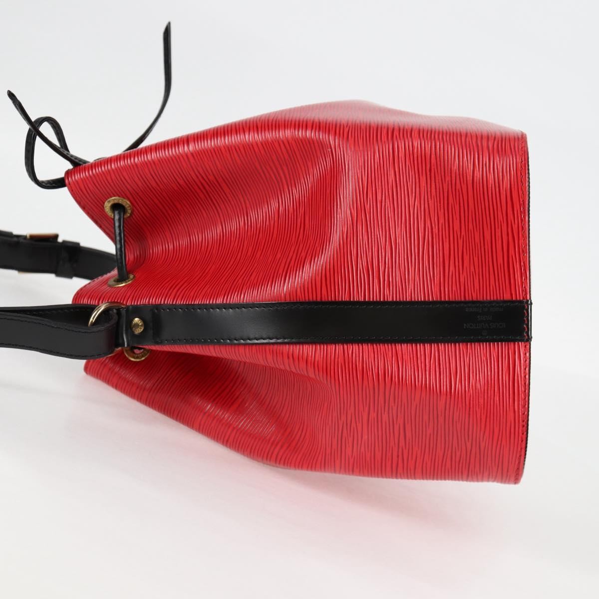 Louis Vuitton Bicolor Petit Noe Handbag Epi Leather, RED, LEATHER, Shoulder bag