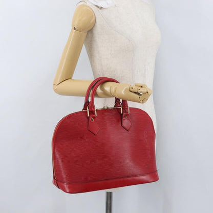 Louis Vuitton Alma Handbag Epi Leather, Red, Leather, Handbag