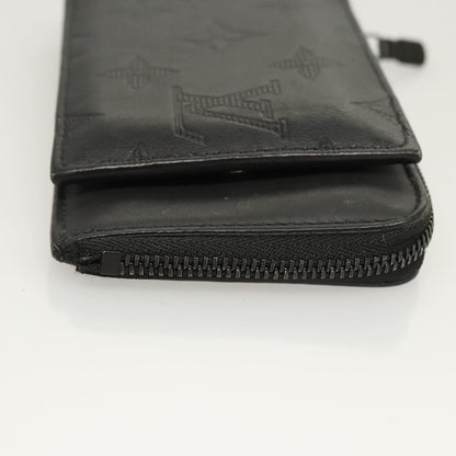 Louis Vuitton Hybrid Wallet Monogram Shadow Leather, Black, Leather, Wallet