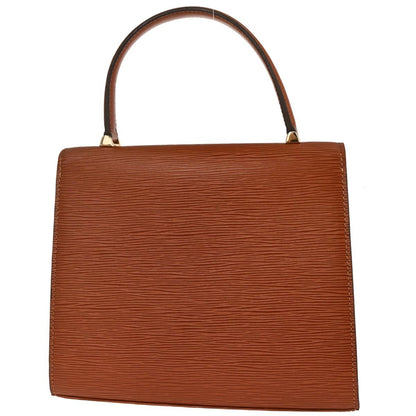 Louis Vuitton Malesherbes Handbag Epi Leather, BROWN, LEATHER, Handbag