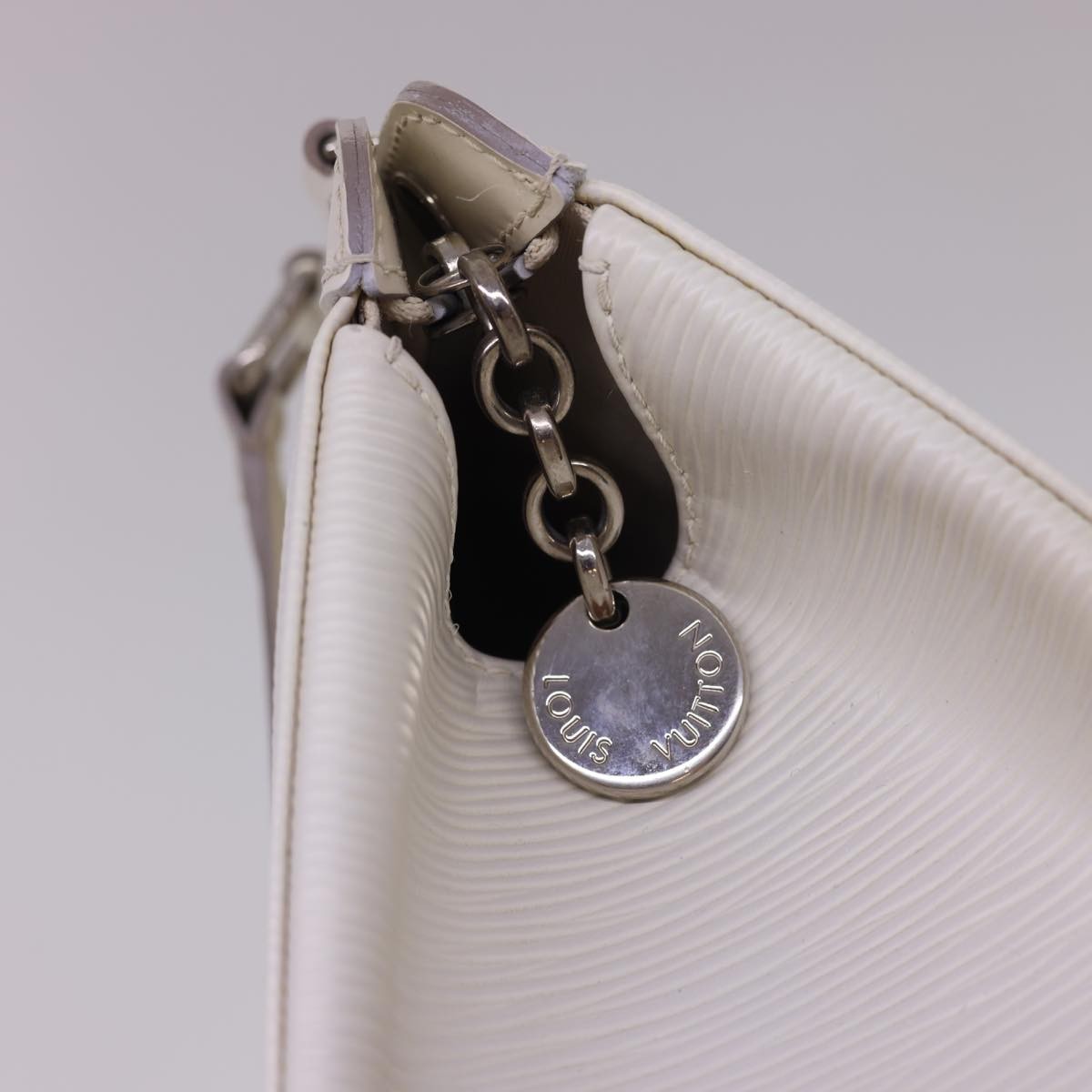 Louis Vuitton Brea Handbag Epi Leather, WHITE, LEATHER, Handbag