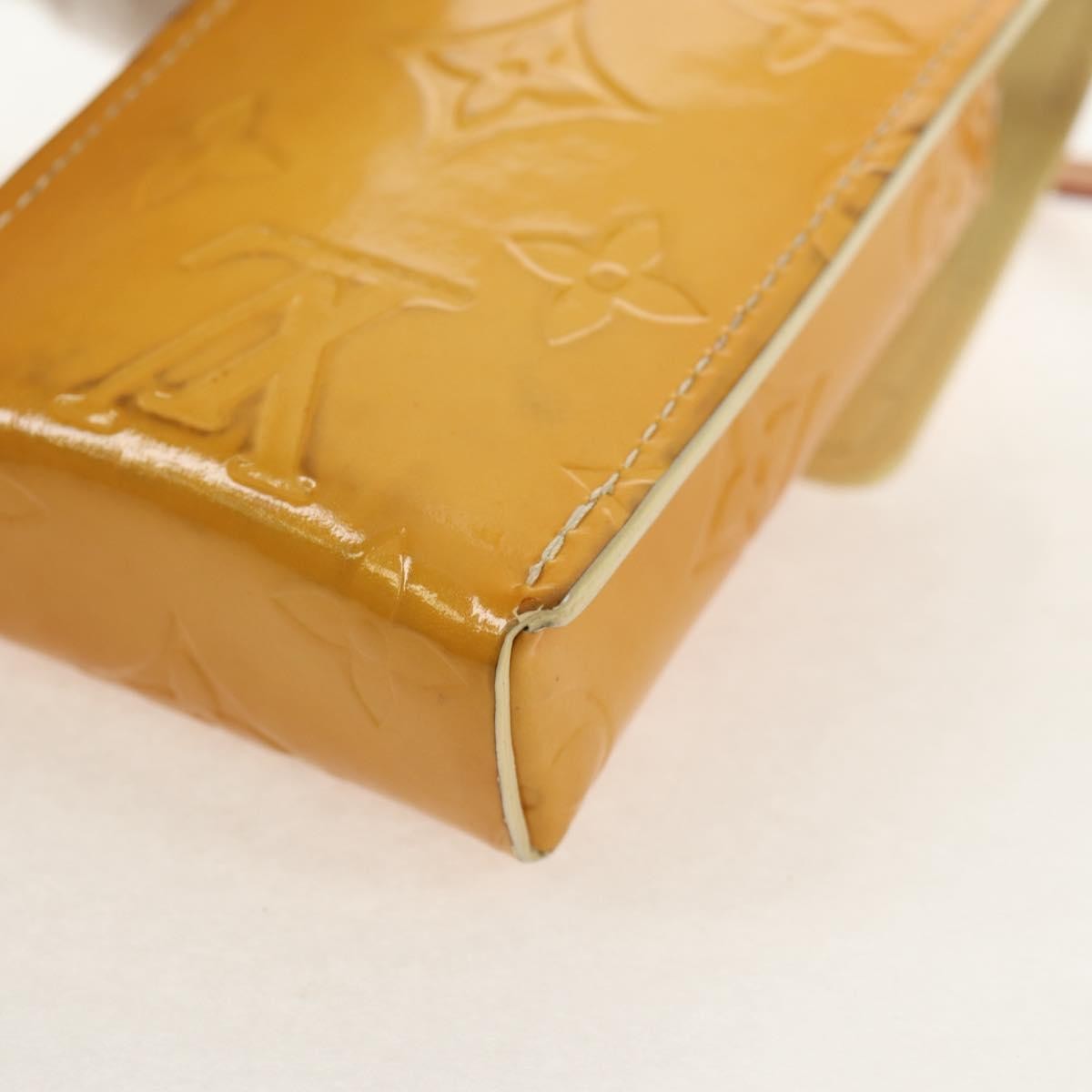 Louis Vuitton Walker Cigarette Case Holder Monogram Vernis, YELLOW, PATENT_LEATHER, Clutche & pouche