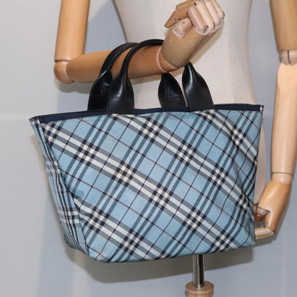 Burberry Nova Check Tote Nylon, BLUE, NYLON, Tote bag