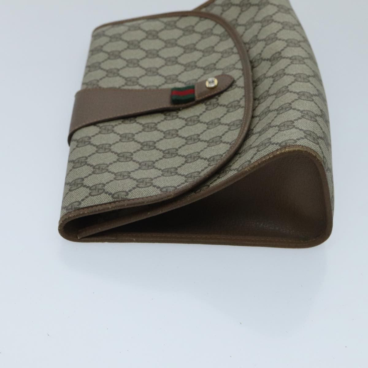 Gucci Sherry line pouch Canvas, Beige, Canvas, Clutch