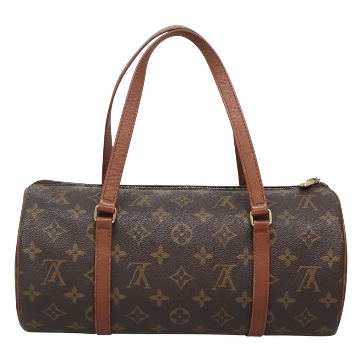 Louis Vuitton Papillon Handbag Monogram Canvas, BROWN, CANVAS, Handbag