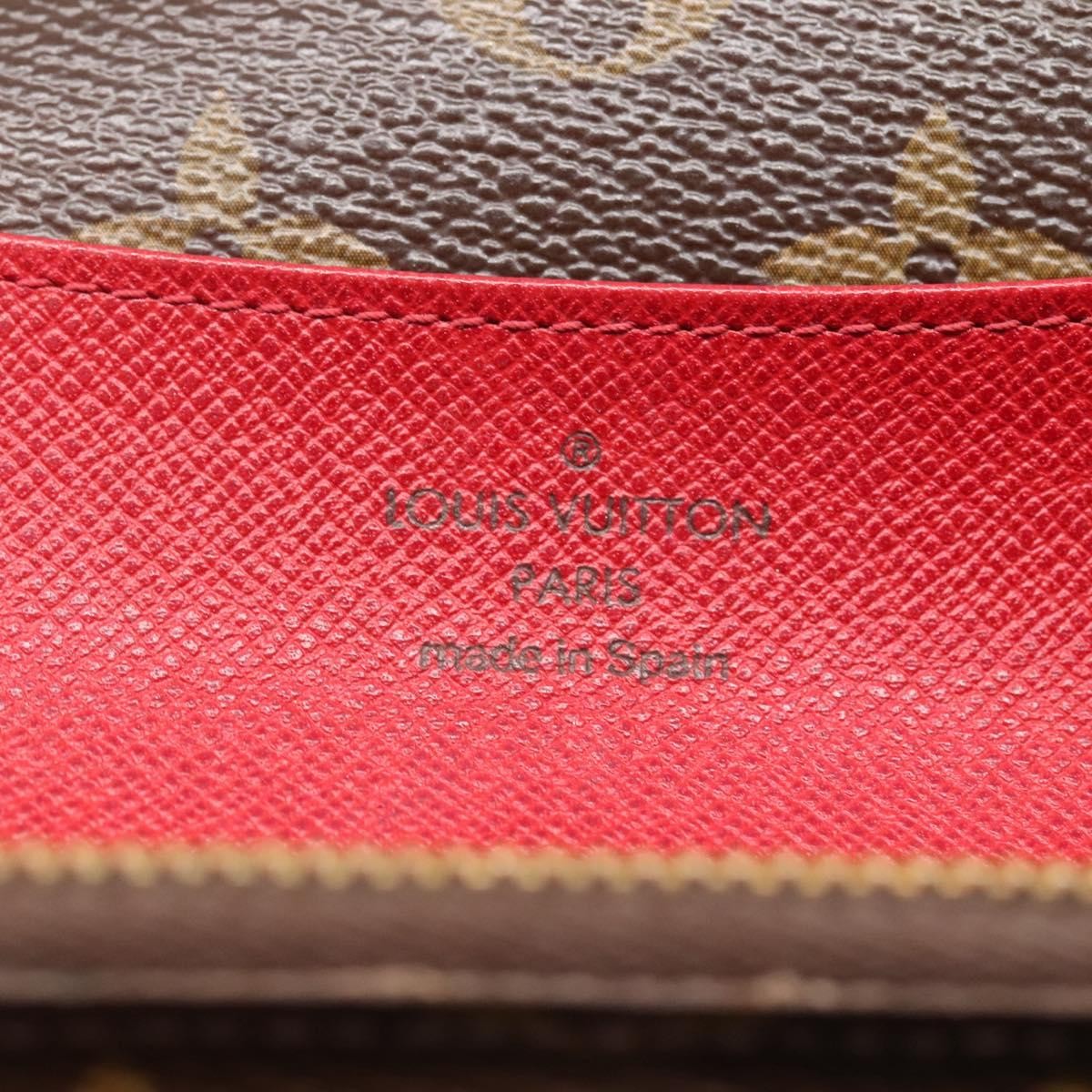 Louis Vuitton Emilie Wallet Monogram Canvas, Red, Canvas, Wallet