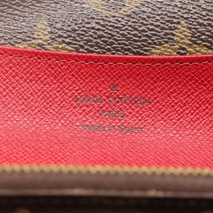 Louis Vuitton Emilie Wallet Monogram Canvas, Red, Canvas, Wallet