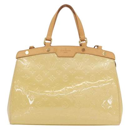 Louis Vuitton Brea Handbag Monogram Vernis, BEIGE, PATENT_LEATHER, Handbag