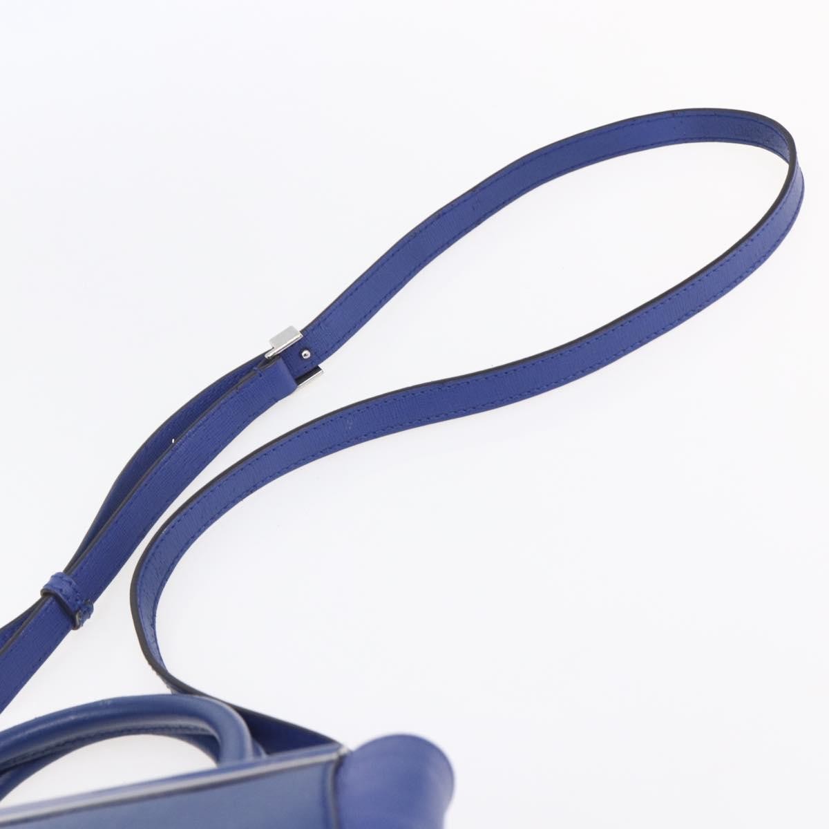 Fendi 2Jours Bag Leather, BLUE, LEATHER, Handbag