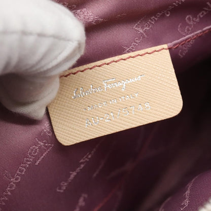 Salvatore Ferragamo Gancini Shoulder Bag Suede, BEIGE, SUEDE, Shoulder bag