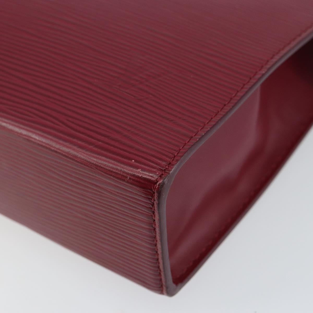 Louis Vuitton Toiletry Pouch Epi Leather, BURGUNDY, LEATHER, Toiletry Case