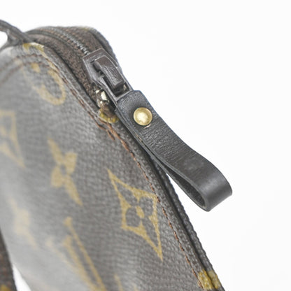 Louis Vuitton Pochette Secret Monogram canvas, BROWN, CANVAS, Clutche & pouche