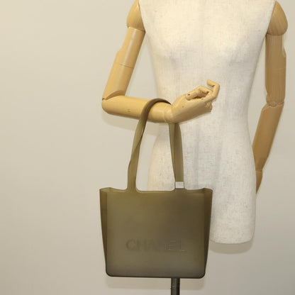 Chanel Jelly Tote Rubber, GRAY, RUBBER, Tote bag